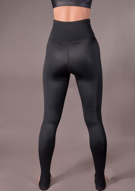 YUCO High-Rise Liquid Leggings - High Waisted Faux Leather Workout