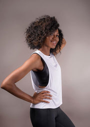Muscle tank in white - YUCO 